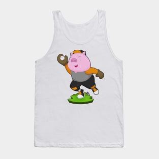 Pig Baseball player Baseball Sports Tank Top